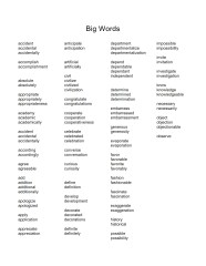 english big words original