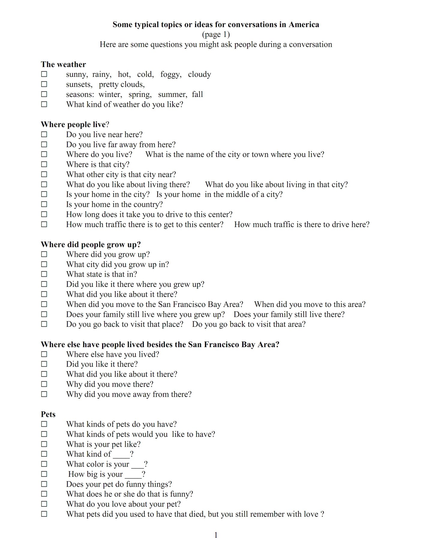 5. Conversation sentences | English 4 Me 2