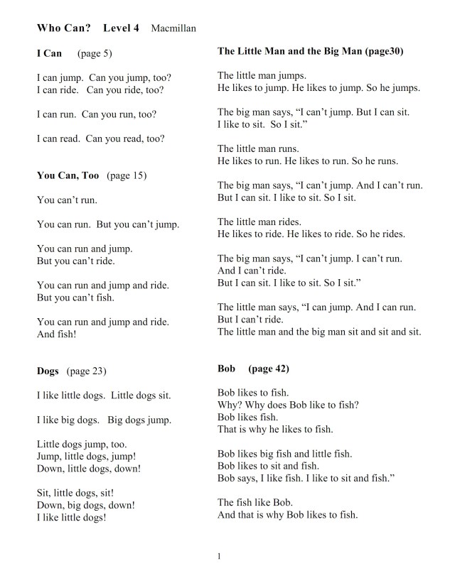 english Who Can Stories page 1