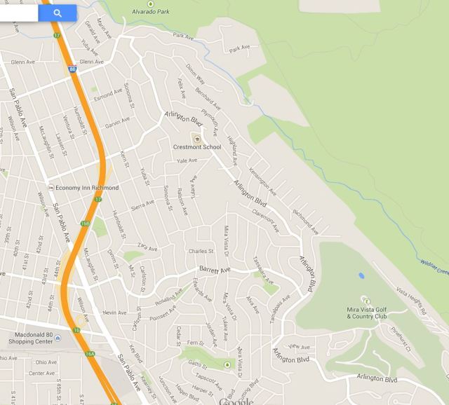 map richmond closer bernhard ave