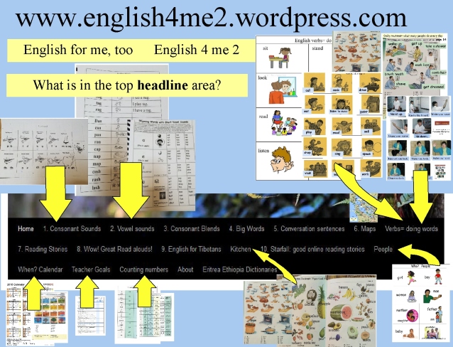 English 4 me too home page for blog explanation