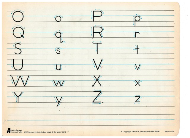 english abc printing o to z 001