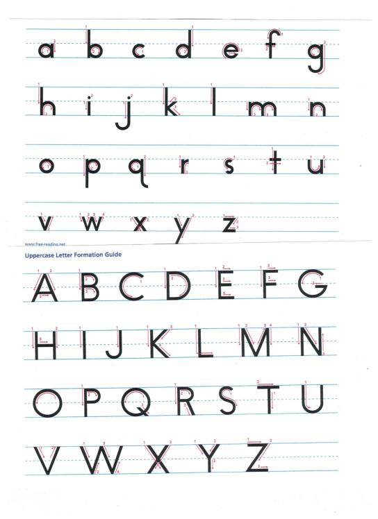 english printing abc 1