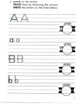 English printing abc a to h 001