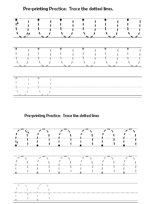 preprinting lines curves
